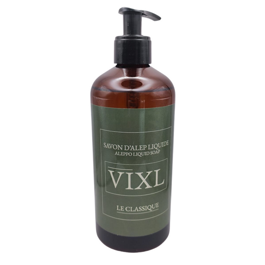 Savon d'Alep Liquide 100 % Huile olive et Huiles de Baies de Laurier Vixl Le Classique 500 ml