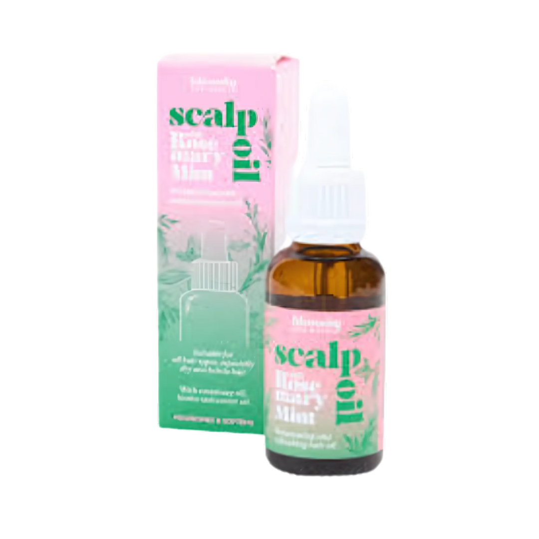 Huile pour cuir chevelu au romarin & à la menthe de Blossity for hair