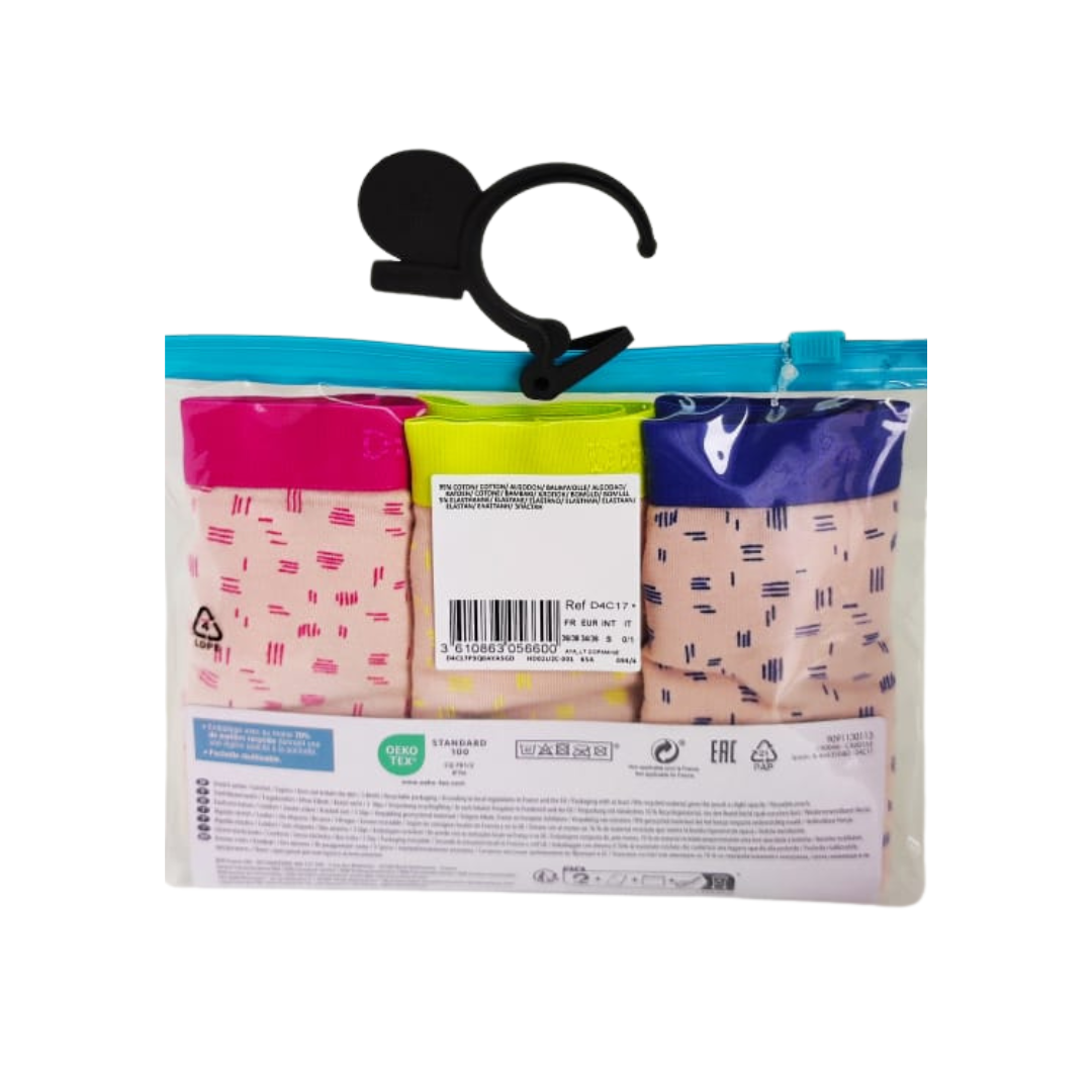 Pack de 3 culottes coton stretch confort - DIM Les Pockets