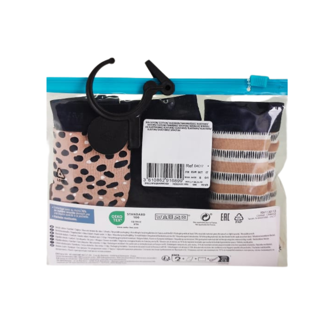 Pack de 3 culottes coton stretch confort - DIM Les Pockets