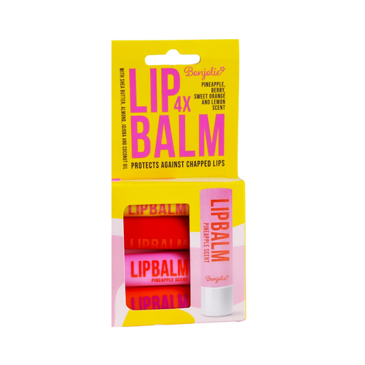 Baumes à lèvres parfumés végan lot de 4 Bonjolie