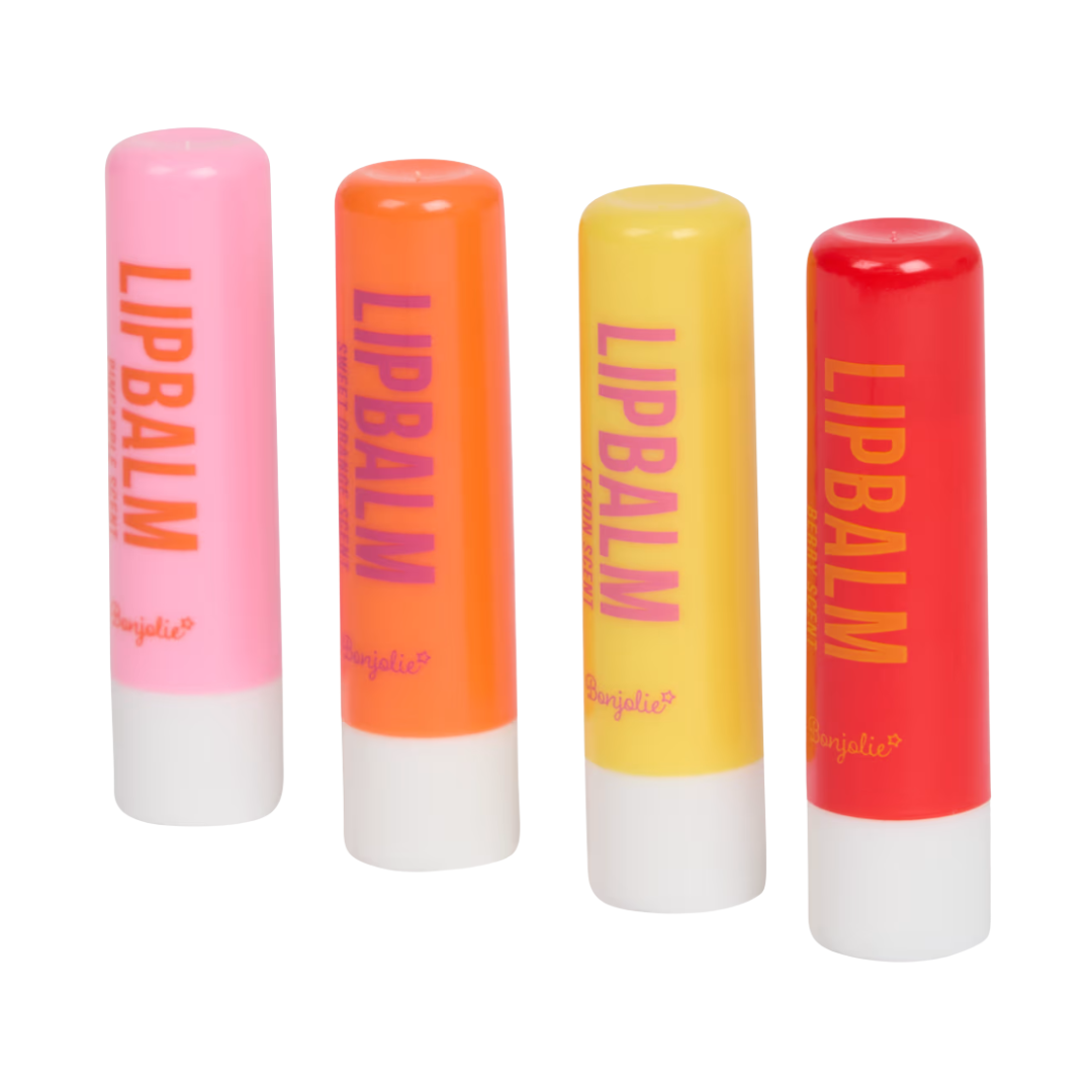 Baumes à lèvres parfumés végan lot de 4 Bonjolie