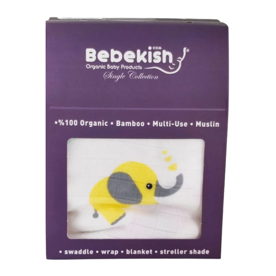 Lange pour Bébé Tissu 100 % mousseline de bambou Bebekish BBKSH01