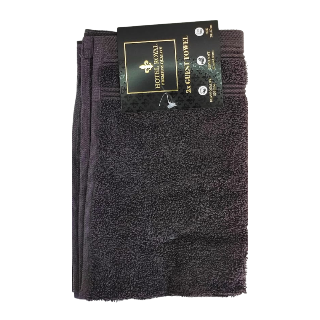 Lot de 2 Serviettes visage Homme Hôtel Royal Diverses couleurs