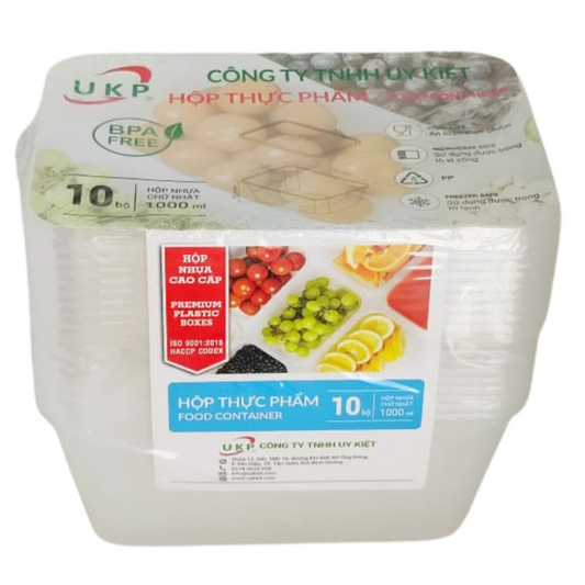 Les contenants alimentaires en plastique Lot de 10  Divers Tailles