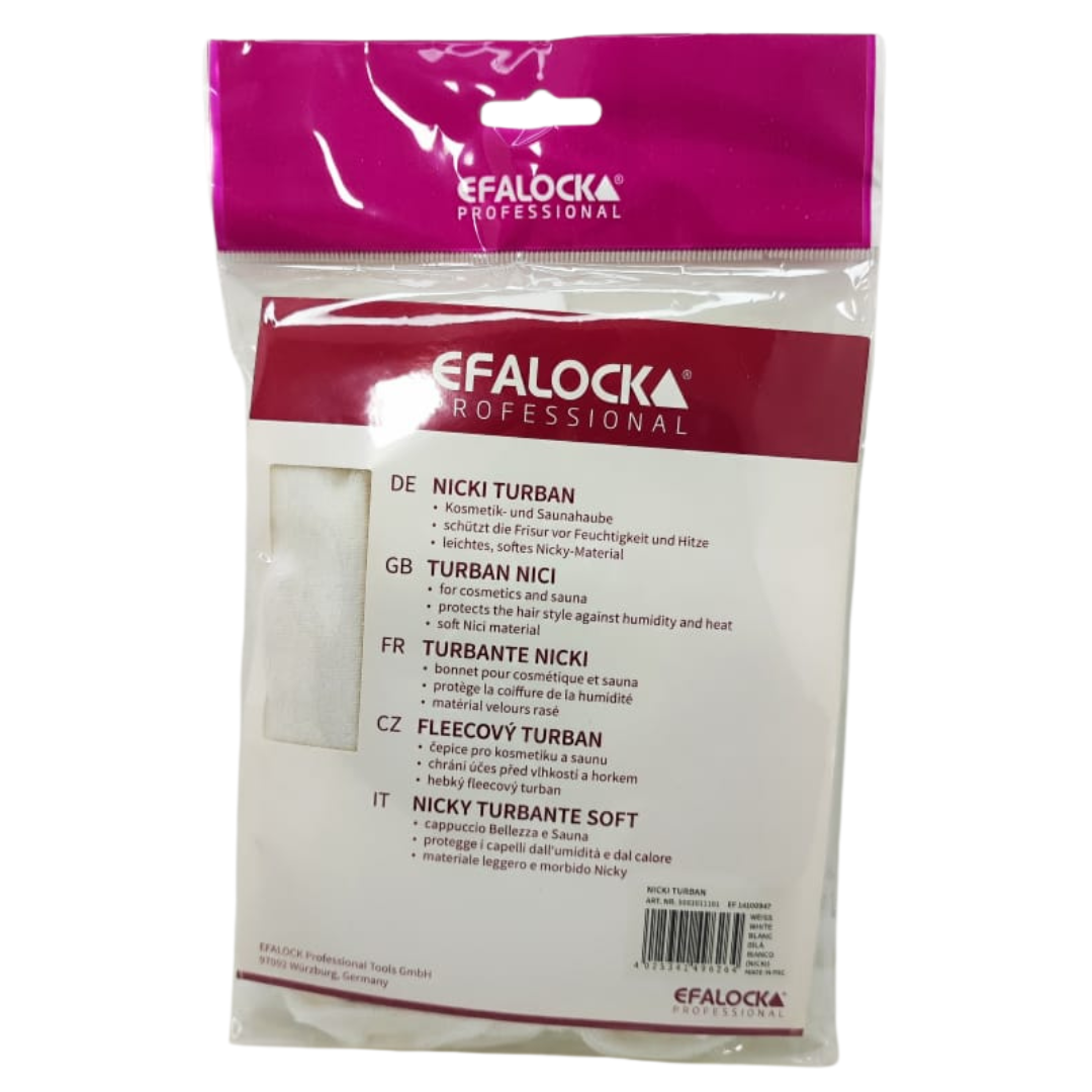 Turban Blanc de Efalock Professional 1 pièce