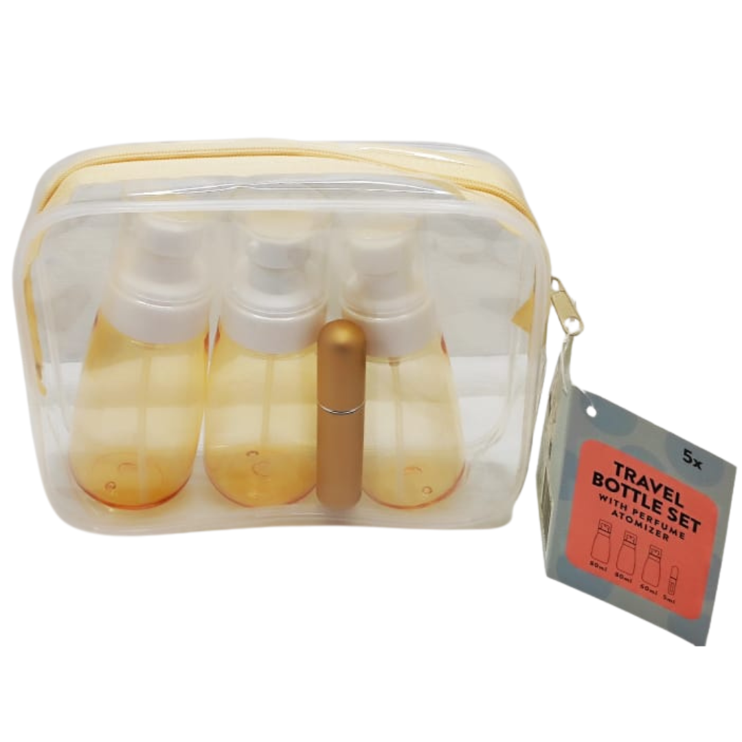 Trousse de voyage avec 4 flacons à remplir