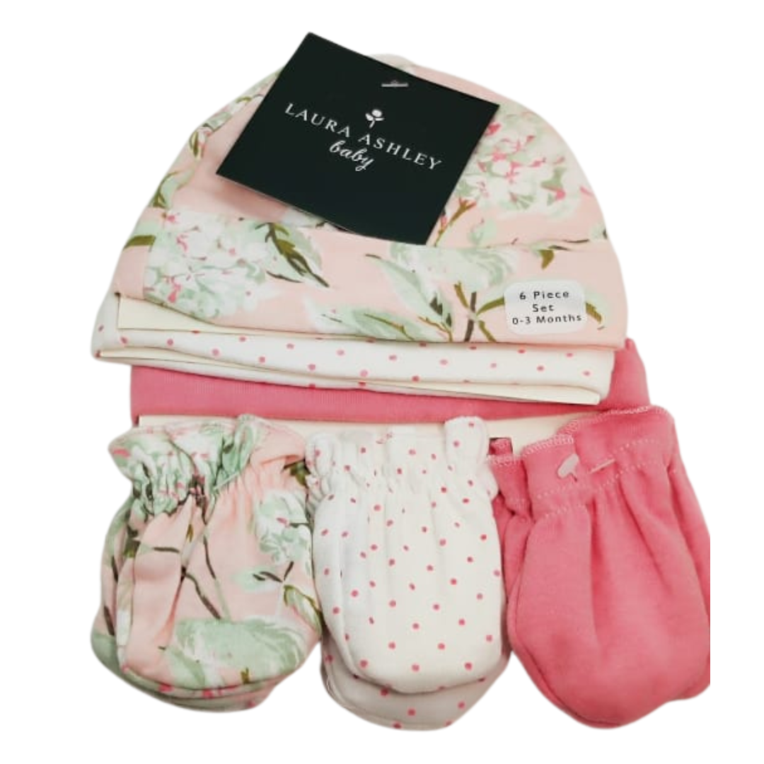 Ensemble de 6 moufles et bonnet Laura Ashley Divers variantes