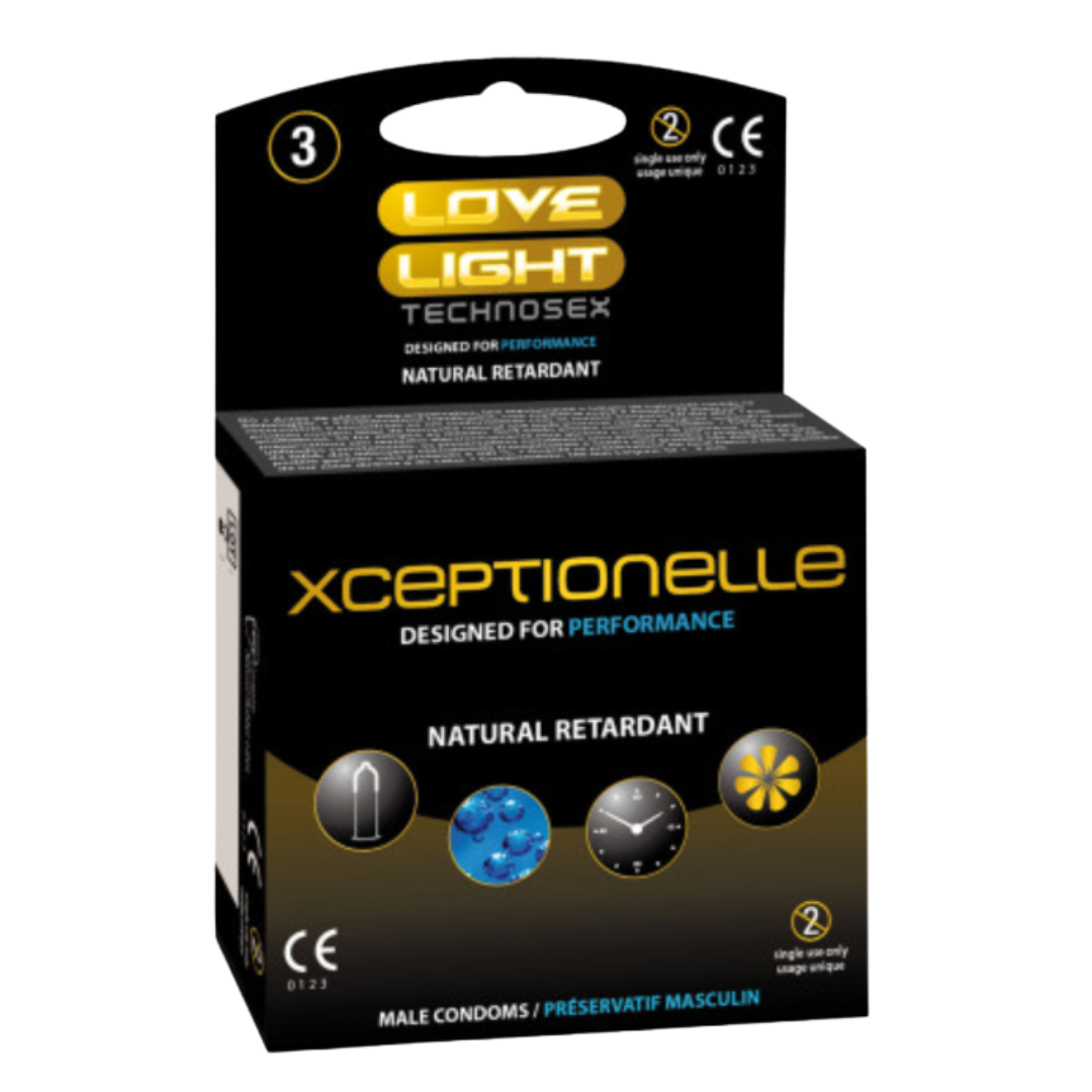 Boîte de 3 Préservatif retardant naturel Love Light Xceptionelle