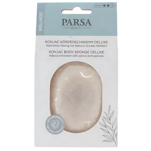 Éponge corporelle Konjac Deluxe, 1 pièce, Parsa