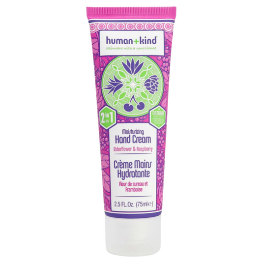 Crème mains Fleur de Sureau et Framboise Human+Kind 75 ml