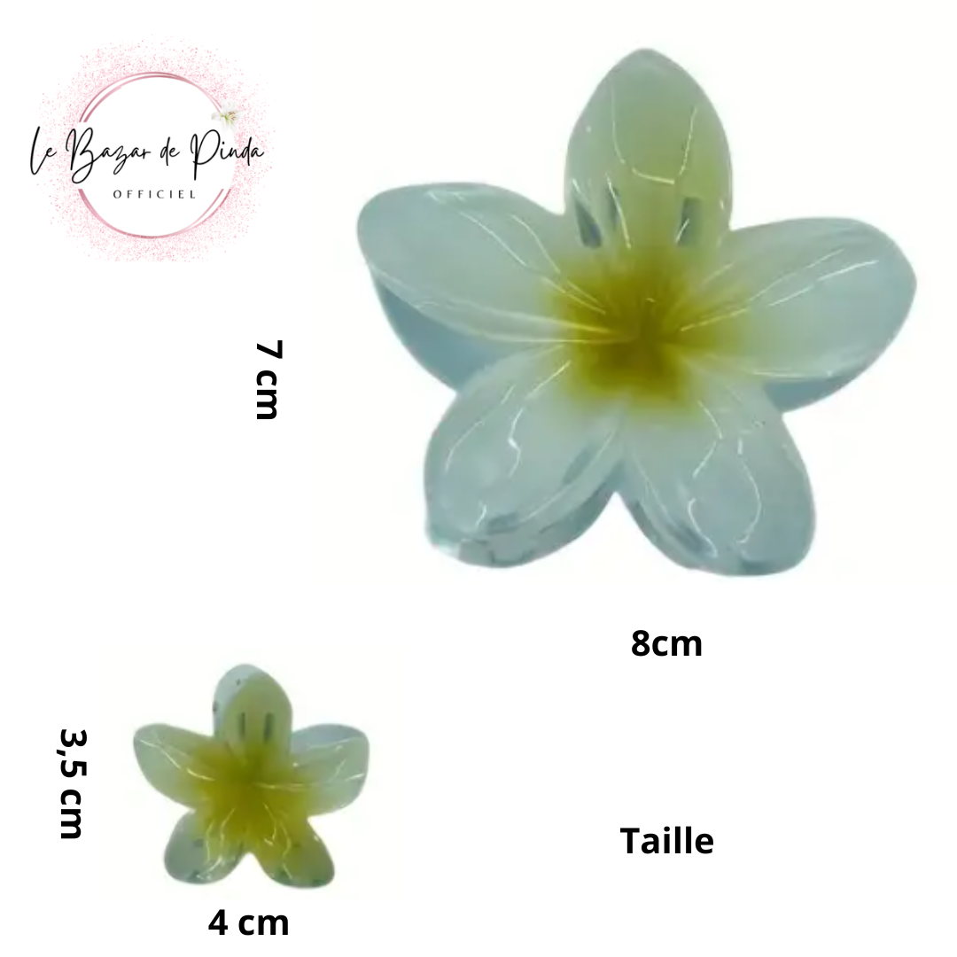 Lot de à3 Pince à cheveux fleur en résine Diverses couleurs