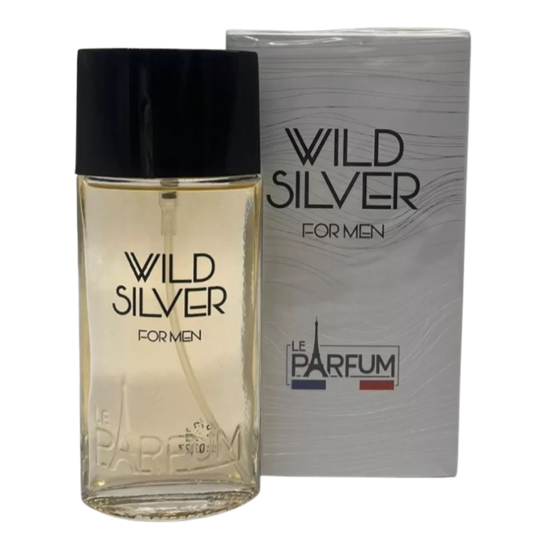 Eau de Toilette homme Wild Silver LE PARFUM DE FRANCE 75 ml