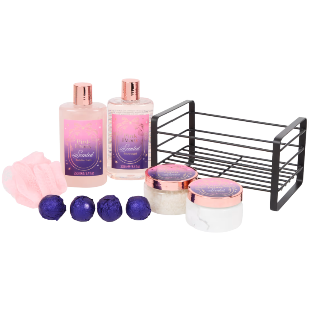 Coffret Bain Pink Peony  10 pièces