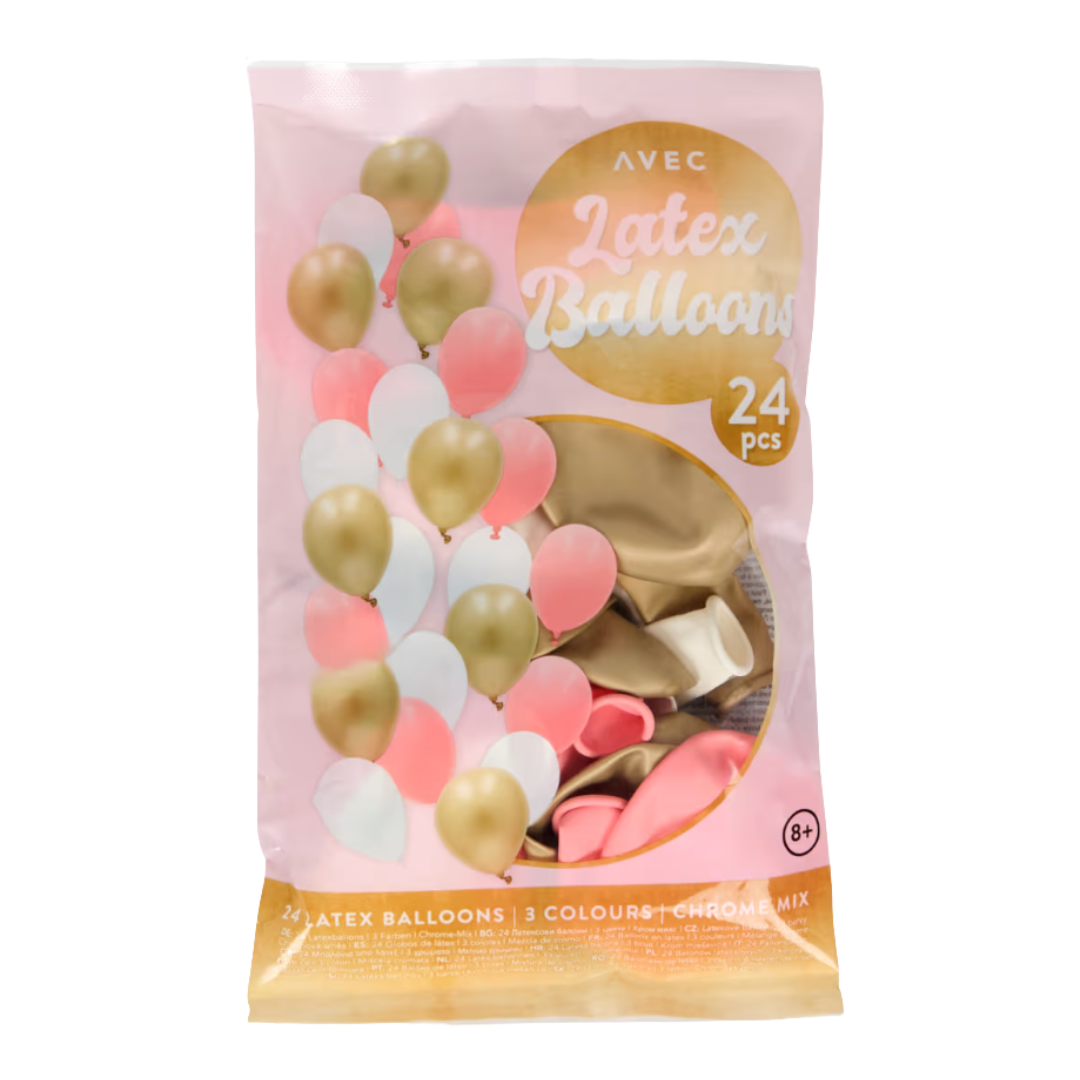 Pack de 24 Ballons  Divers coloris