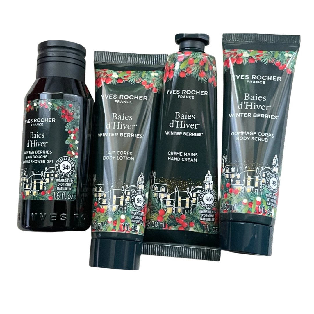 Coffre Yves Rocher Noël 4 produits parfum BAIES D'HIVER