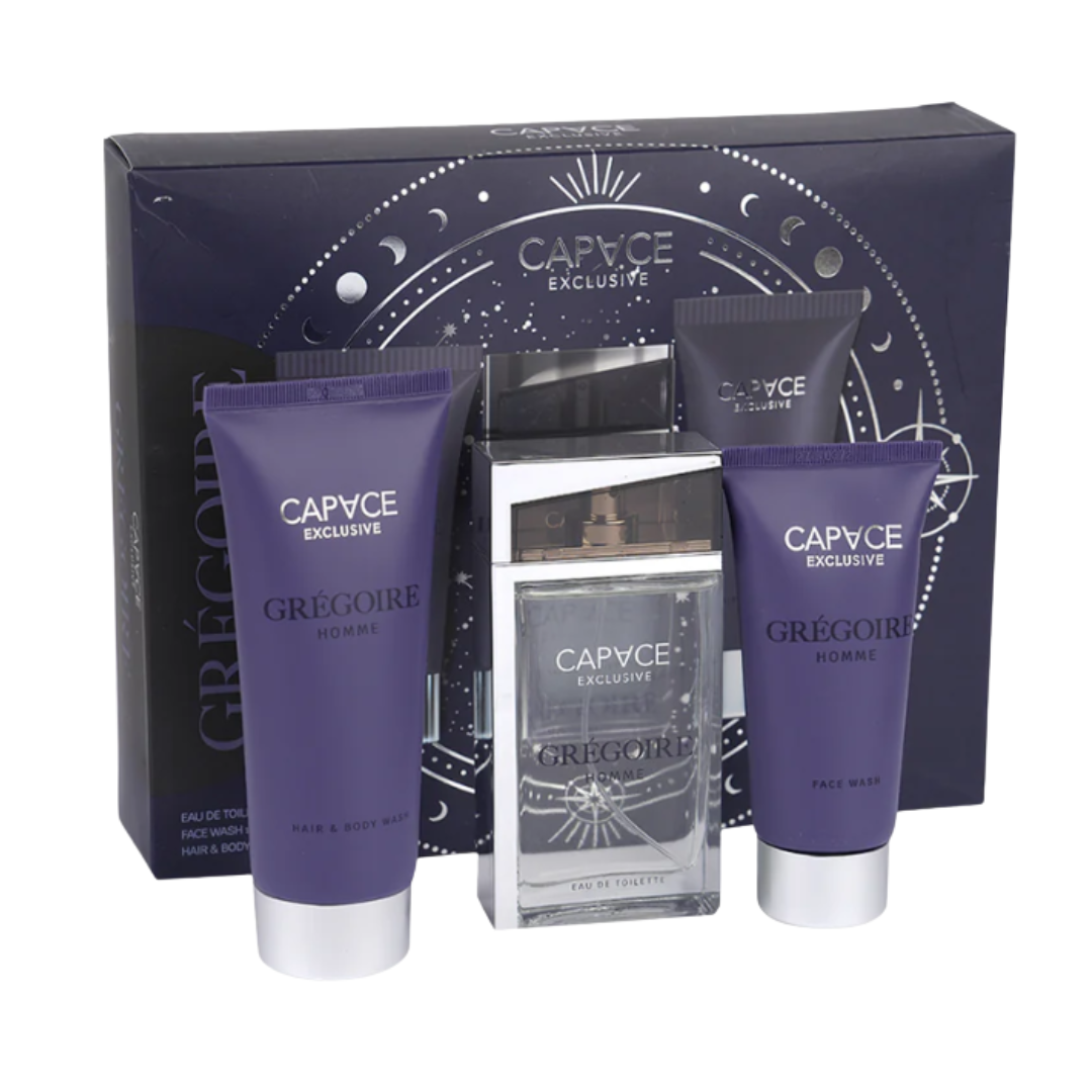Coffret Cadeau Grégoire Homme - L'Essentiel au Masculin 3 pièces Capace