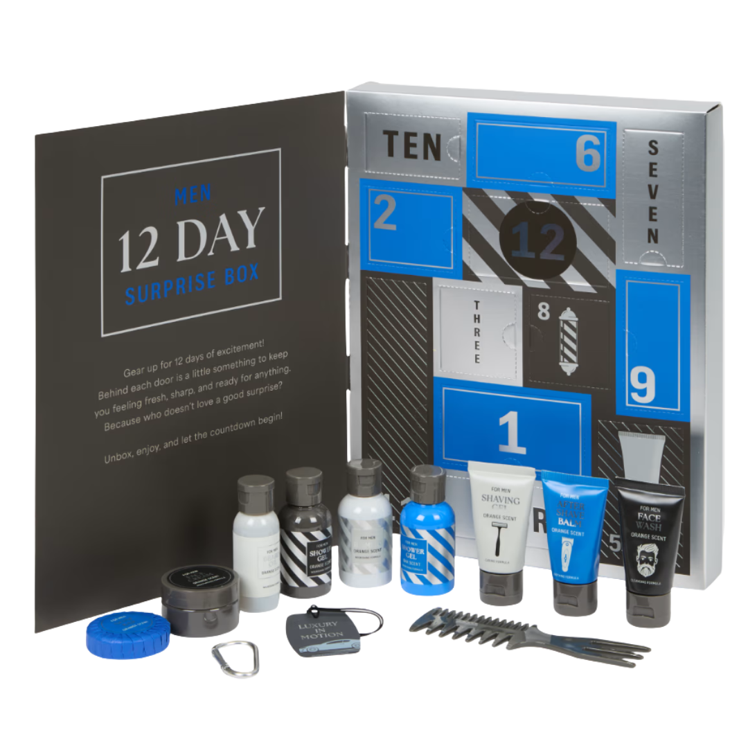 Calendrier de l'Avent Homme 12 pièces