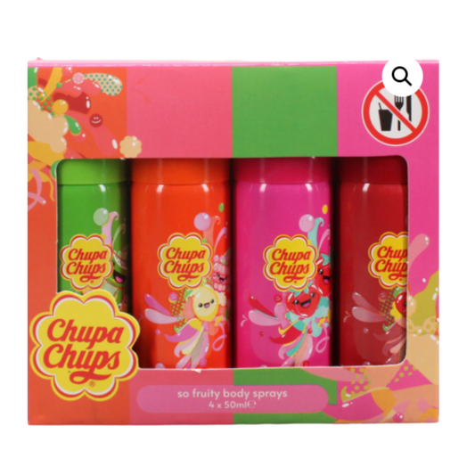 Coffret de Body Sprays “So Fruity” (4 x 50 ml) Chupa Chups