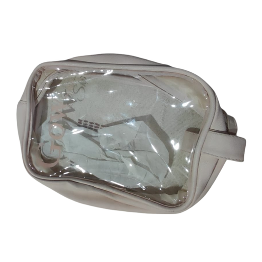 Trousse de toilette beige transparente GOW