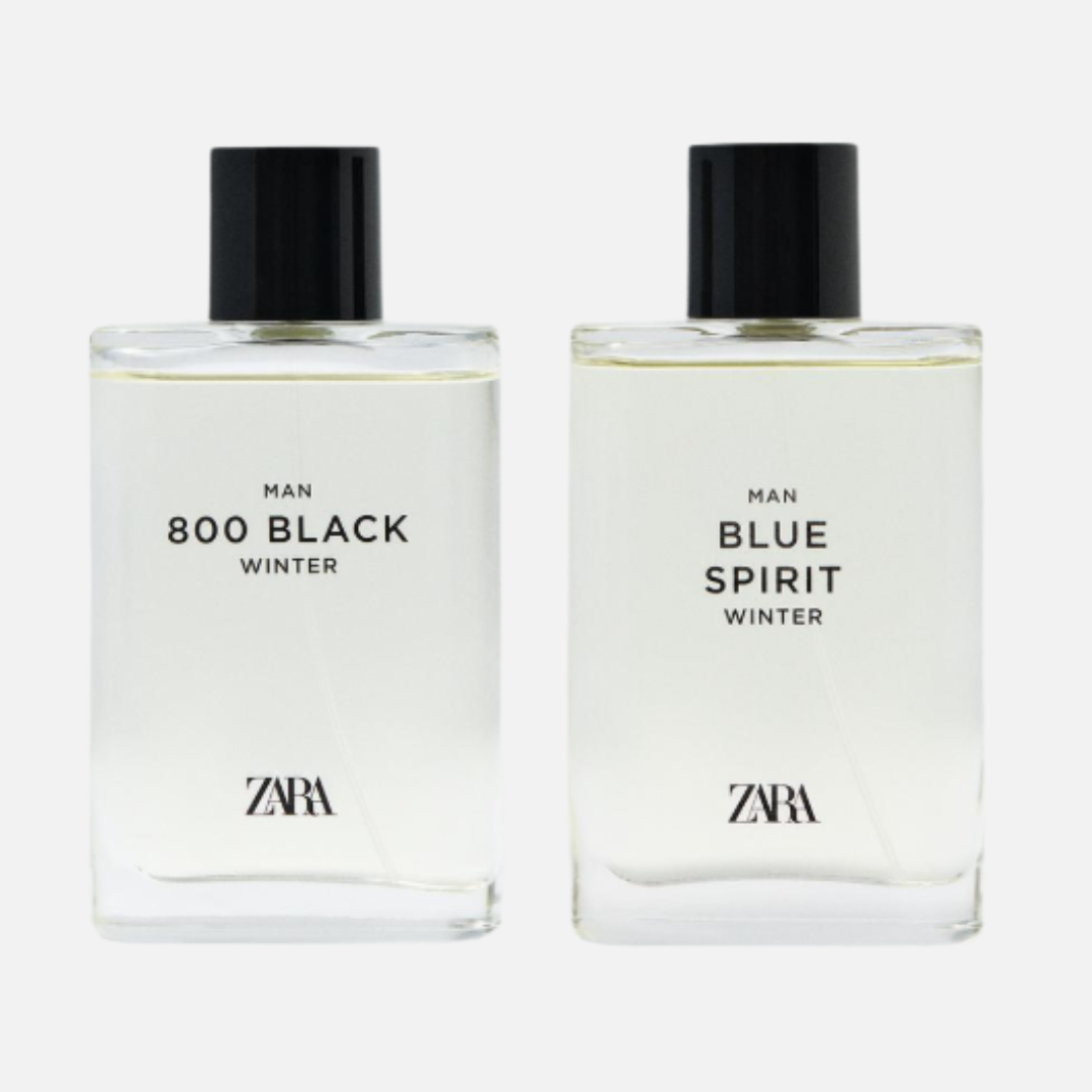 Coffret Eau de parfum ZARA MAN 800 BLACK WINTER+ MAN BLUE SPIRIT WINTER  2X90ML