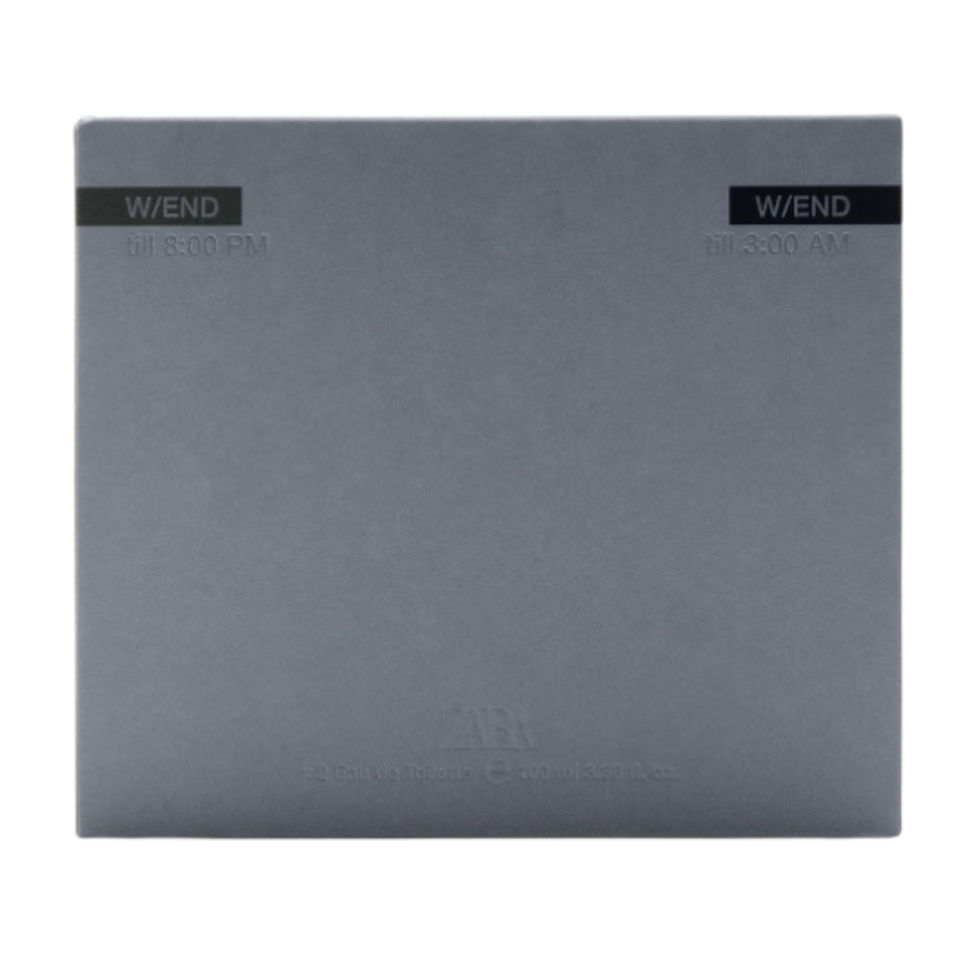Coffret Eau de Toilette Homme ZARA W/END TILL 8.00 PM W/END TILL 3:00 AM 100 ML