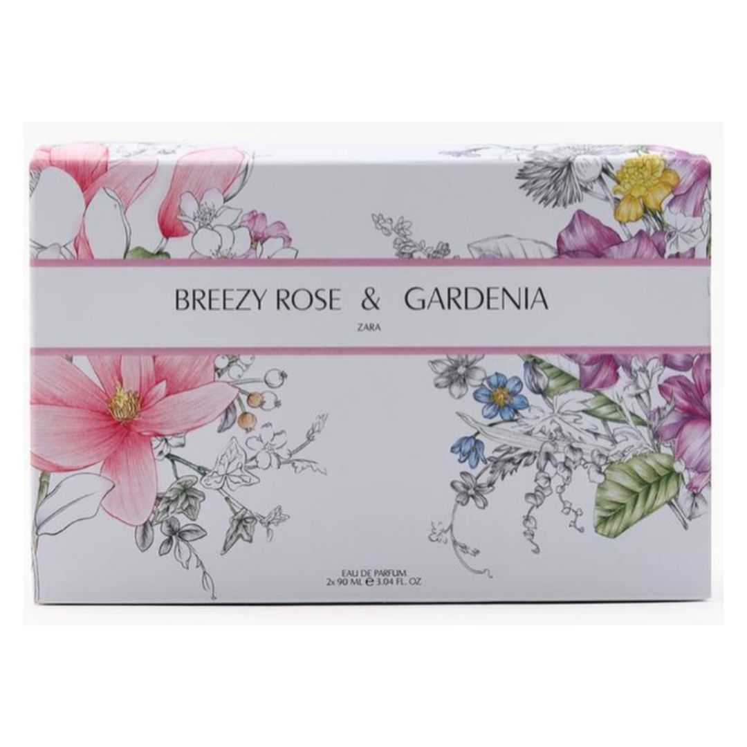 Coffret eau de parfum Femme Zara BREEZY ROSE + GARDENIA  2X90 ML