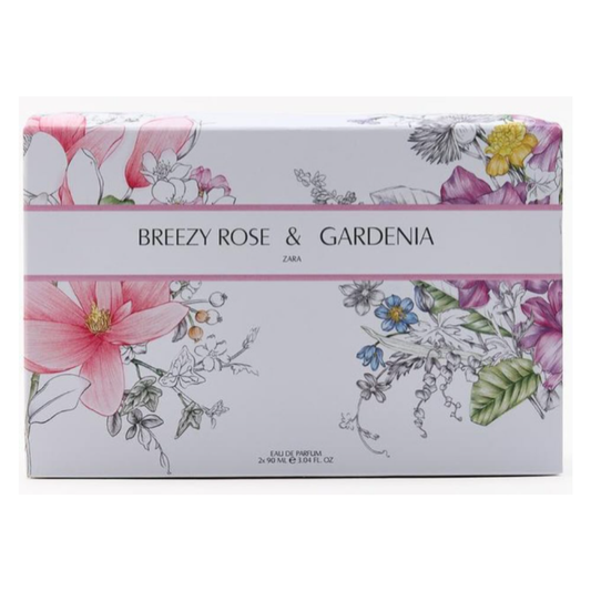 Coffret eau de parfum Femme Zara BREEZY ROSE + GARDENIA  2X90 ML