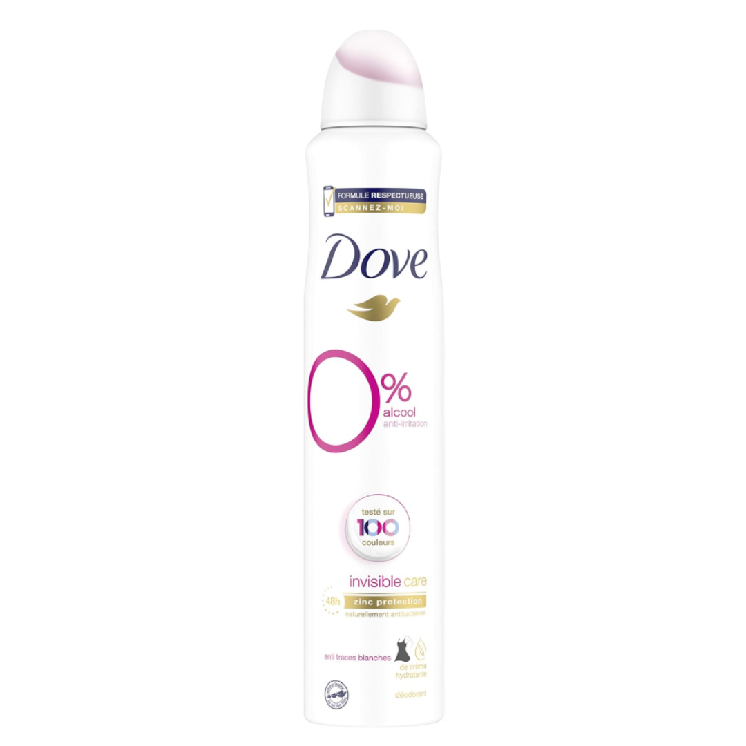 Déodorant Dove Anti transpirant Sans Alcool Diverses variantes - 200 ml
