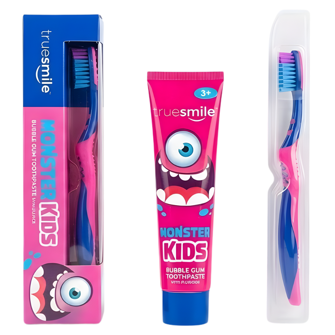 Coffret dentifrice pour enfants True Smile Monster Kids&nbsp Divers parfums 75 ml