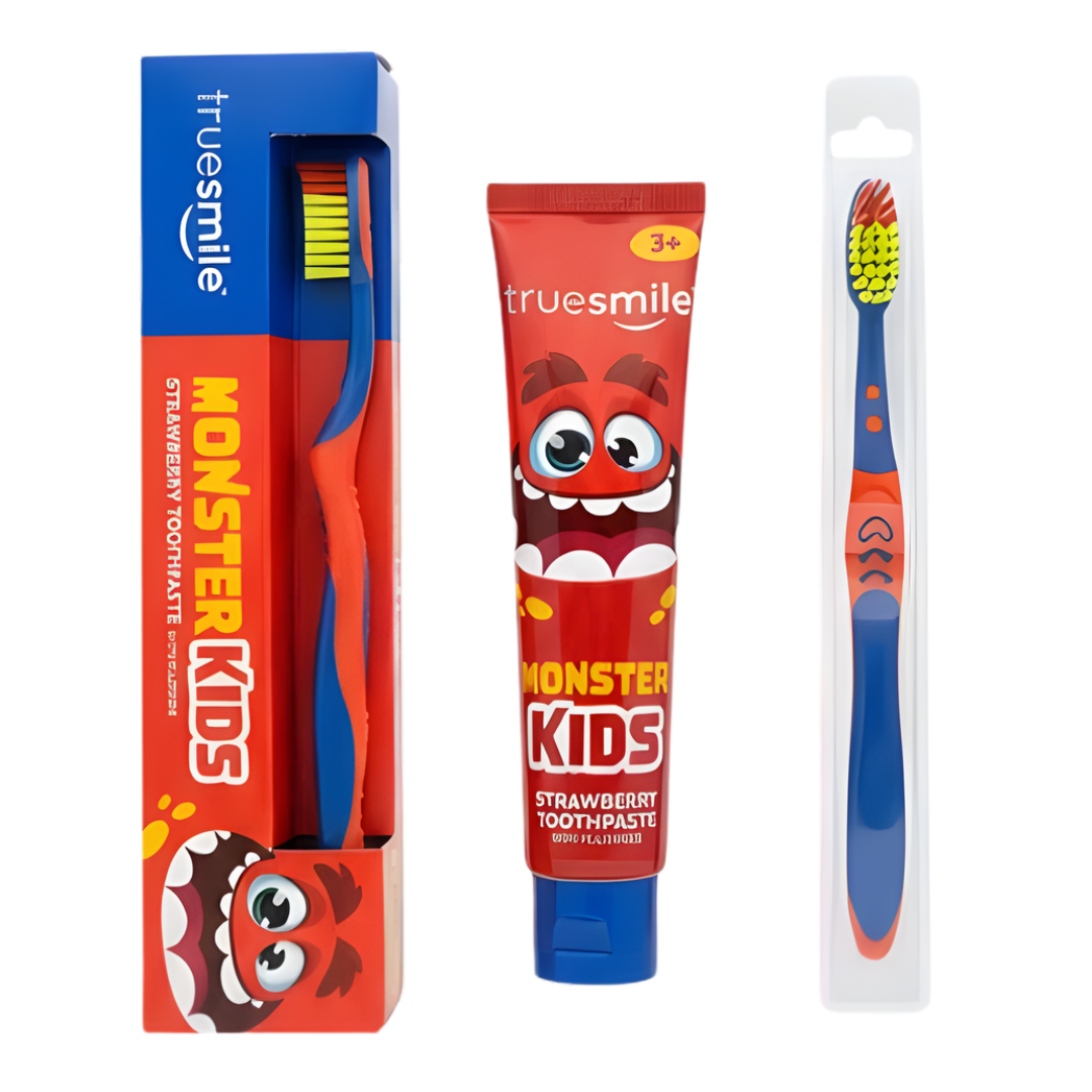 Coffret dentifrice pour enfants True Smile Monster Kids&nbsp Divers parfums 75 ml