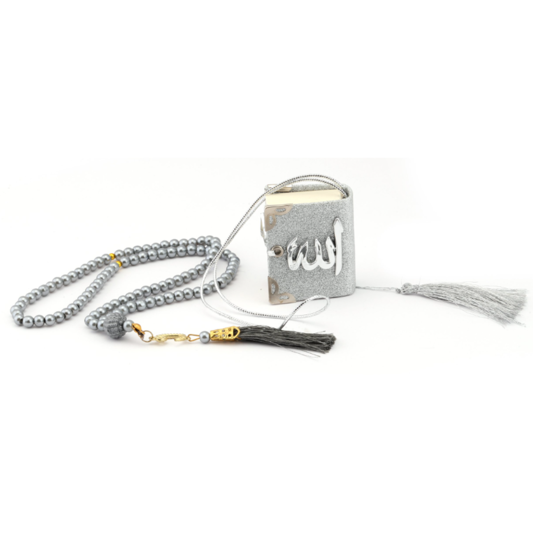 Coffret Cadeau Islam Mini Coran et Chapelet Diverses couleurs