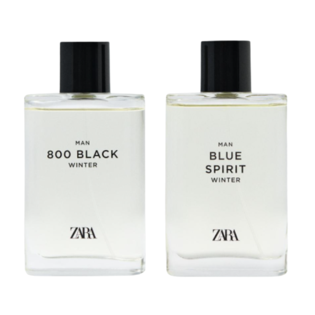 Coffret Eau de parfum ZARA MAN 800 BLACK WINTER+ MAN BLUE SPIRIT WINTER  2X90ML