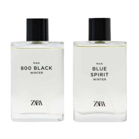 Coffret Eau de parfum ZARA MAN 800 BLACK WINTER+ MAN BLUE SPIRIT WINTER  2X90ML