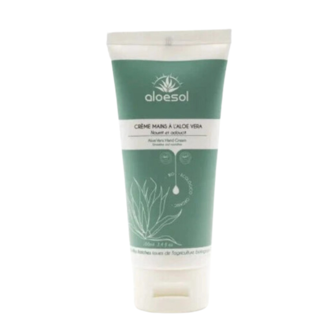 Crème mains à l'aloe vera bio Aloesol 100 ml
