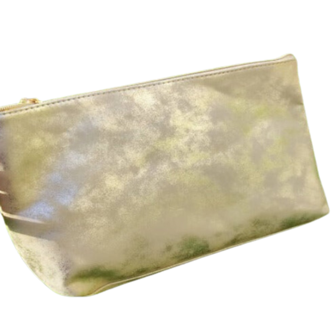 Trousse de Toilette Dorée Argenté Grand Format