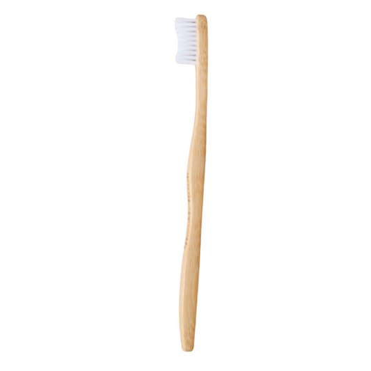 Brosse à dents écologique en bambou, poils souples blancs The Humble Co.