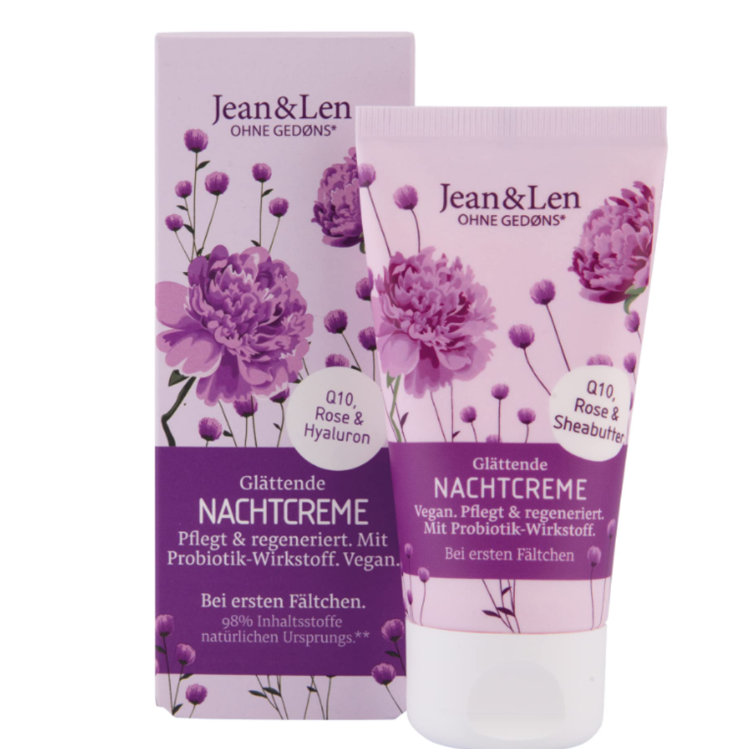 Crème  Lissante au Q10, Hyaluronique et Rose 50 ml Jean & Len