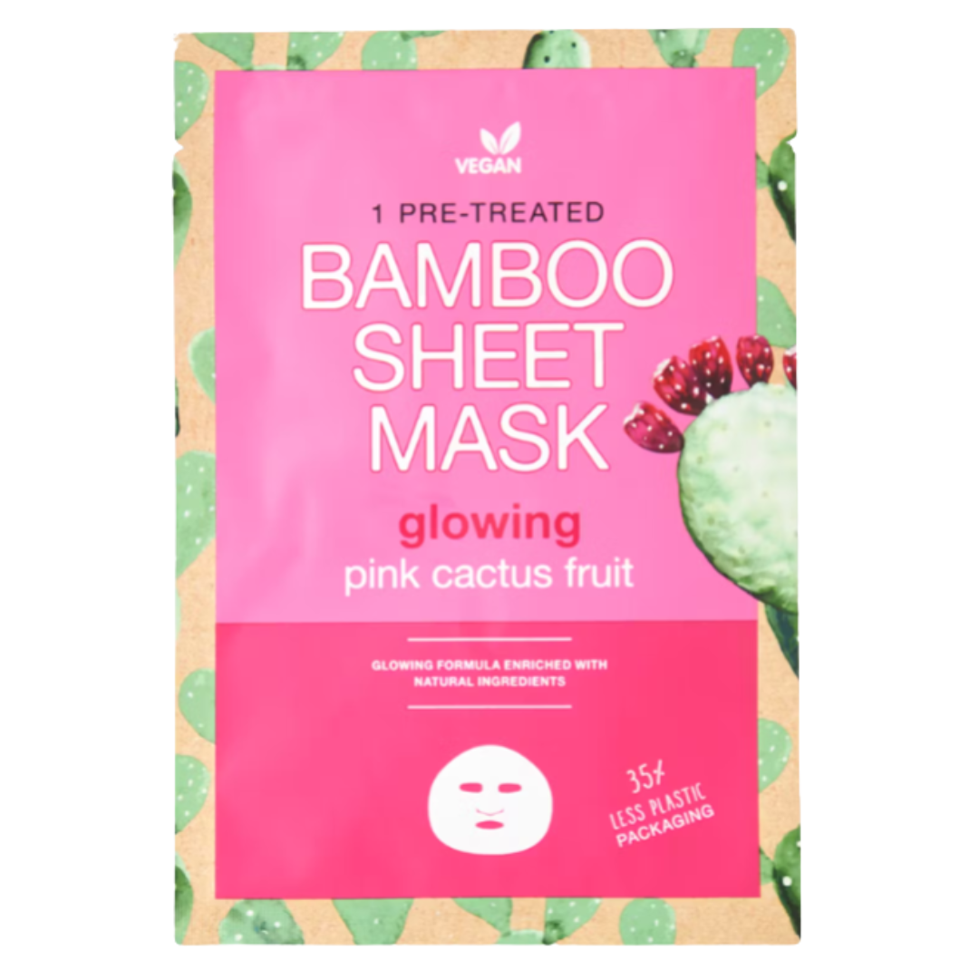 Masque en tissu feuille de bambou pour visage