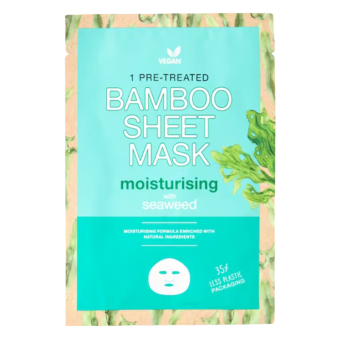 Masque en tissu feuille de bambou pour visage