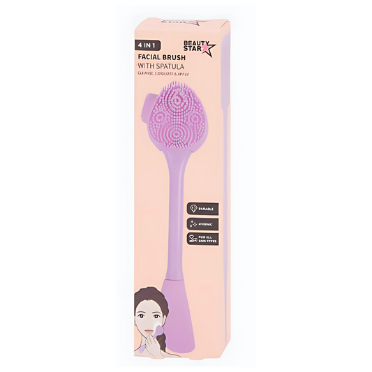 Brosse nettoyante pour le visage Beauty Star 4 en 1 Diverses couleurs