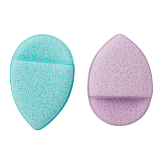 Pack de 2 éponges exfoliantes pour Visage