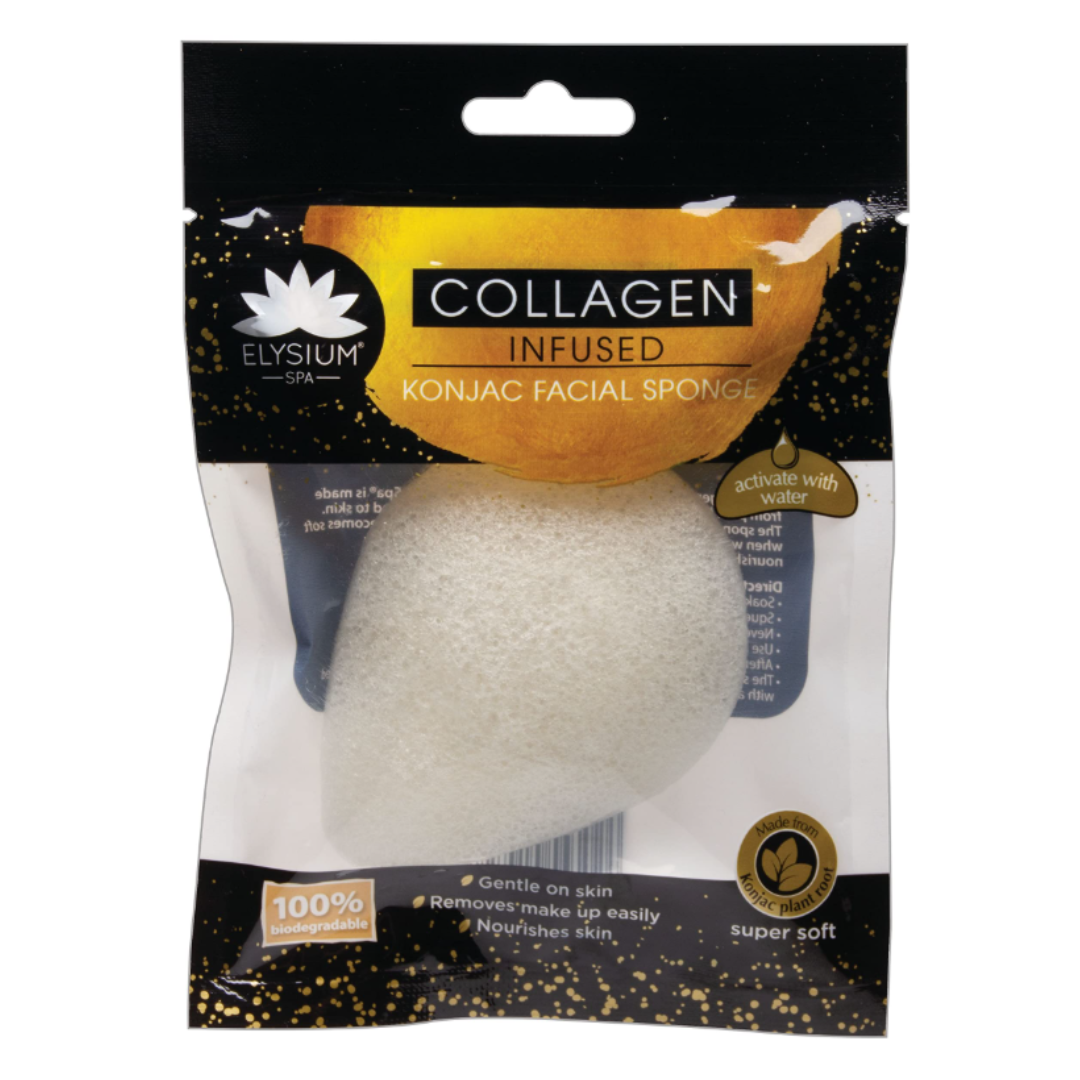 Éponge Konjac infusée au collagène Elysium Spa