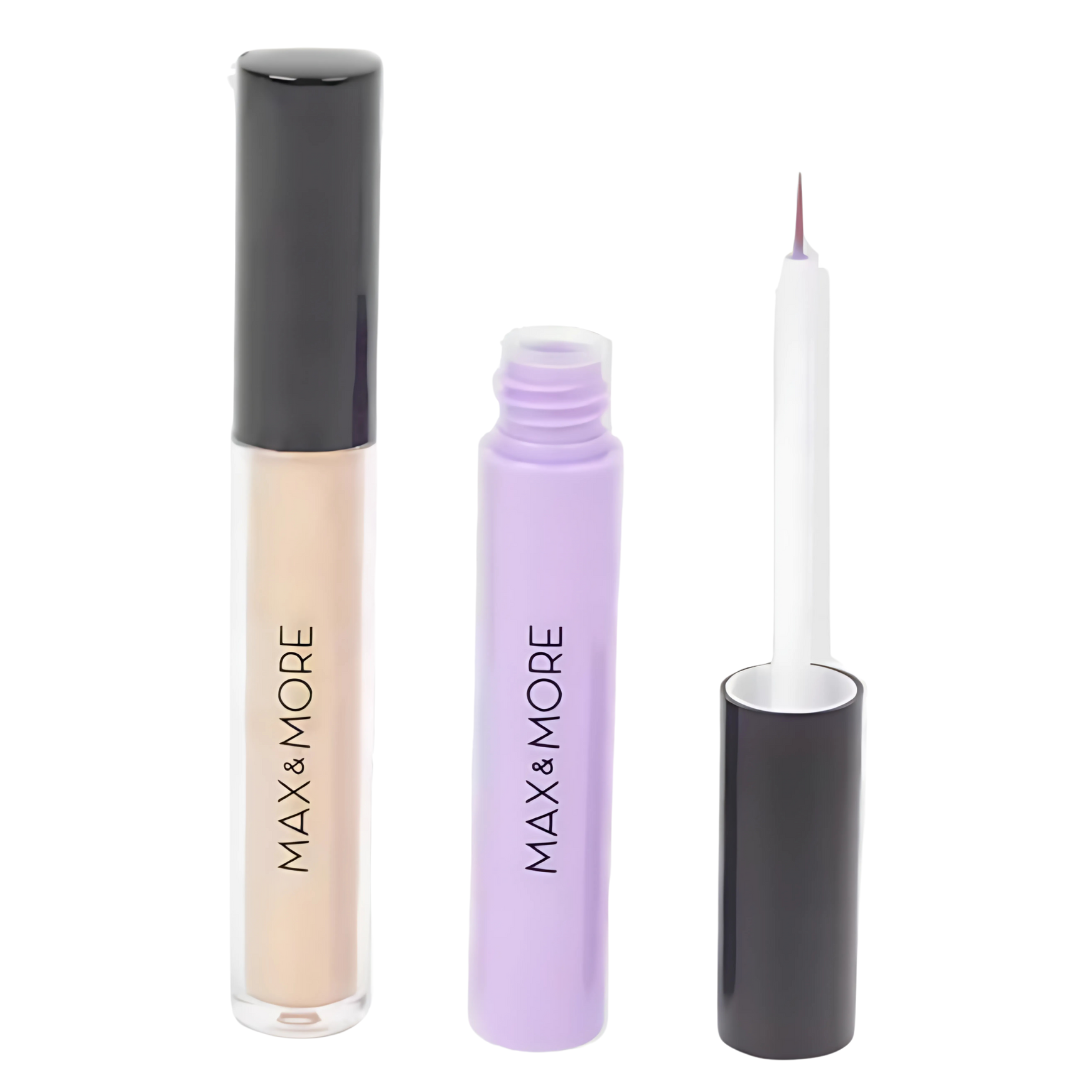 Set Eye-liner Liquide gel à paillettes Max and More Diverses variantes