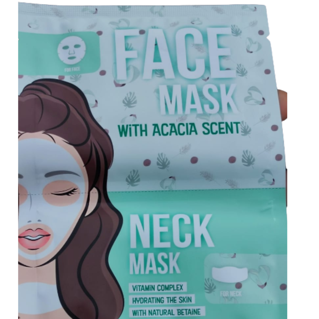 Masque en tissu pour visage et le cou Diverses variantes