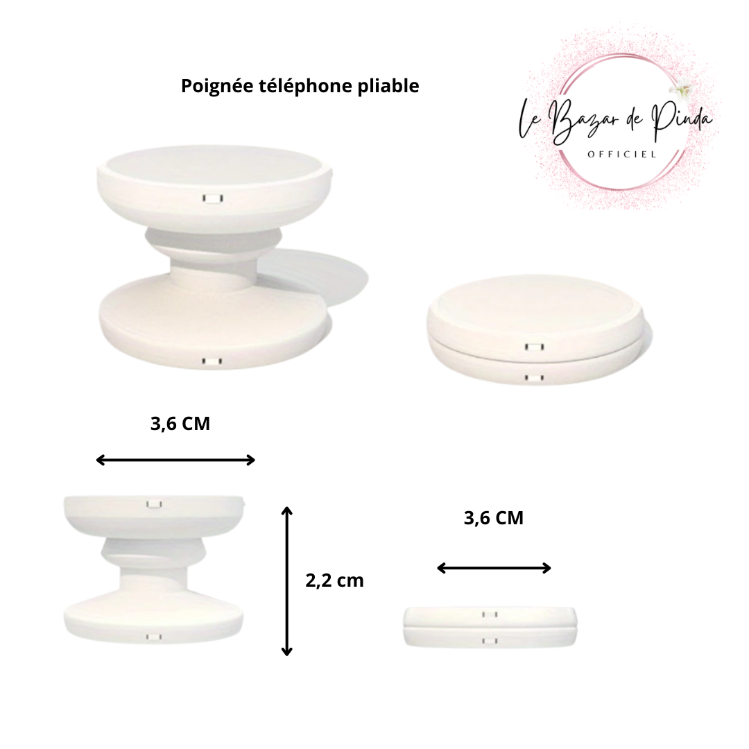 Poignée de téléphone extensible en forme de fleur Daisy Diverses couleurs