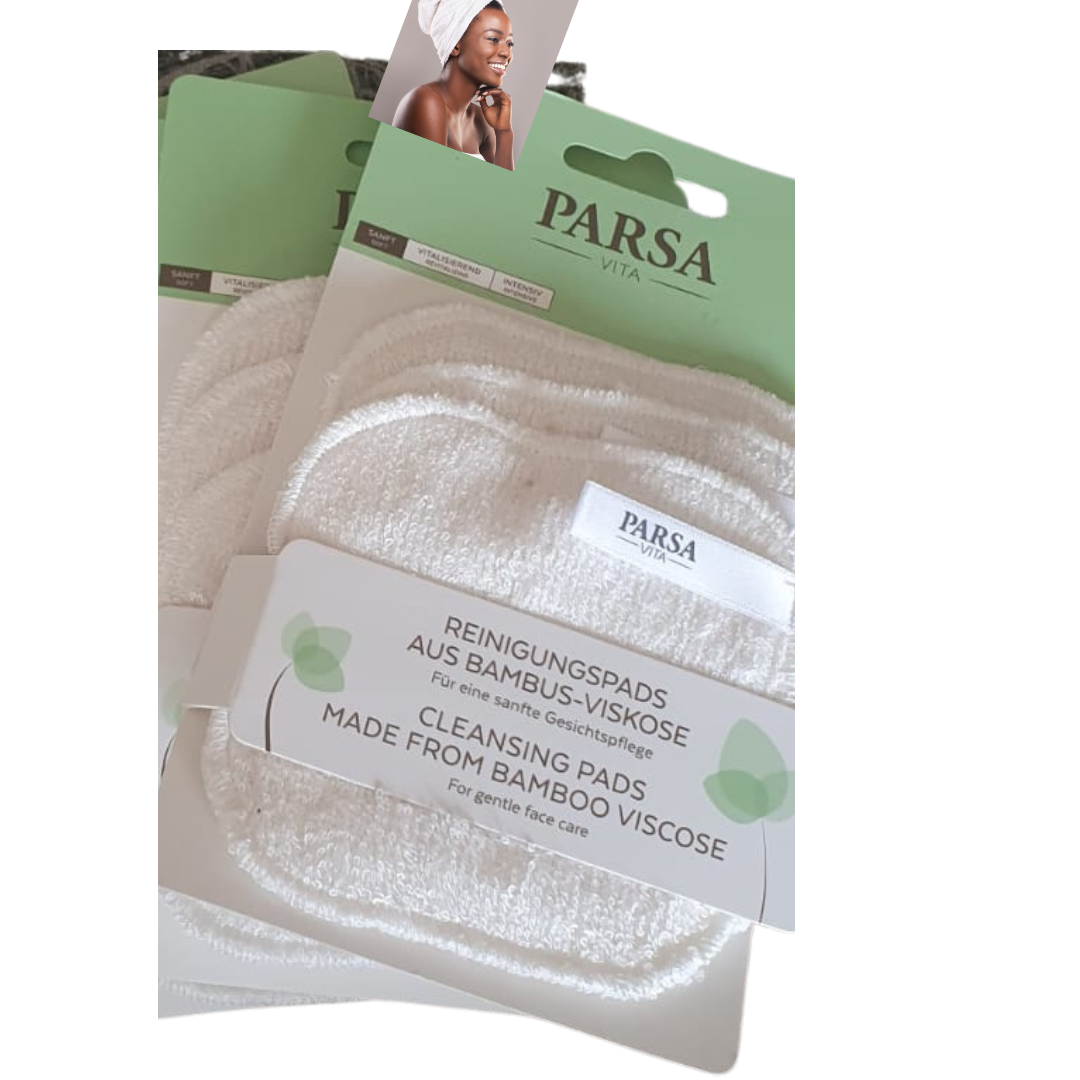 Pads nettoyant visage PARSA en viscose de bambou lot de 3