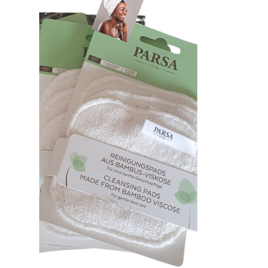 Pads nettoyant visage PARSA en viscose de bambou lot de 3