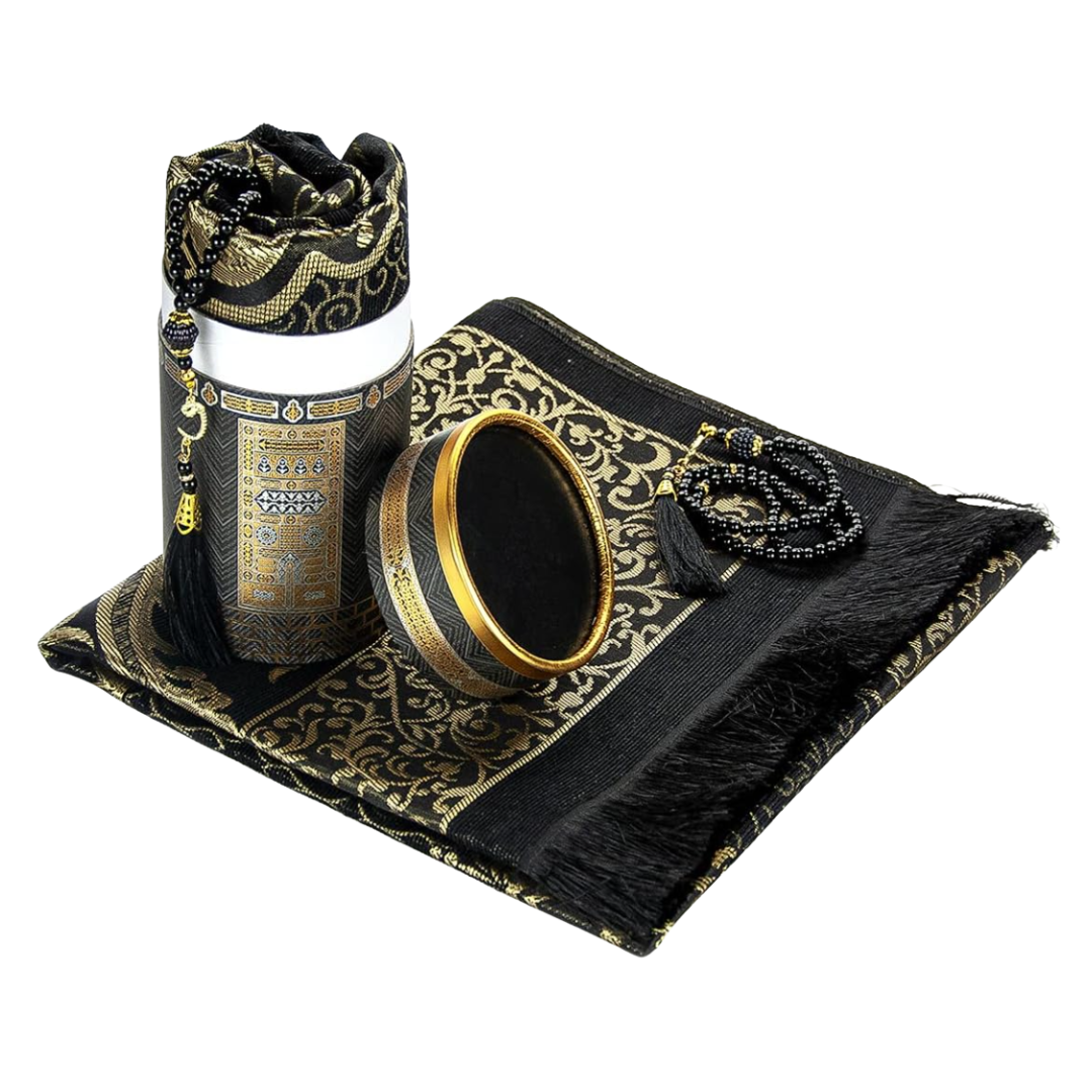 Coffret prière -Tapis/ Chapelet  Diverses Couleurs et variantes