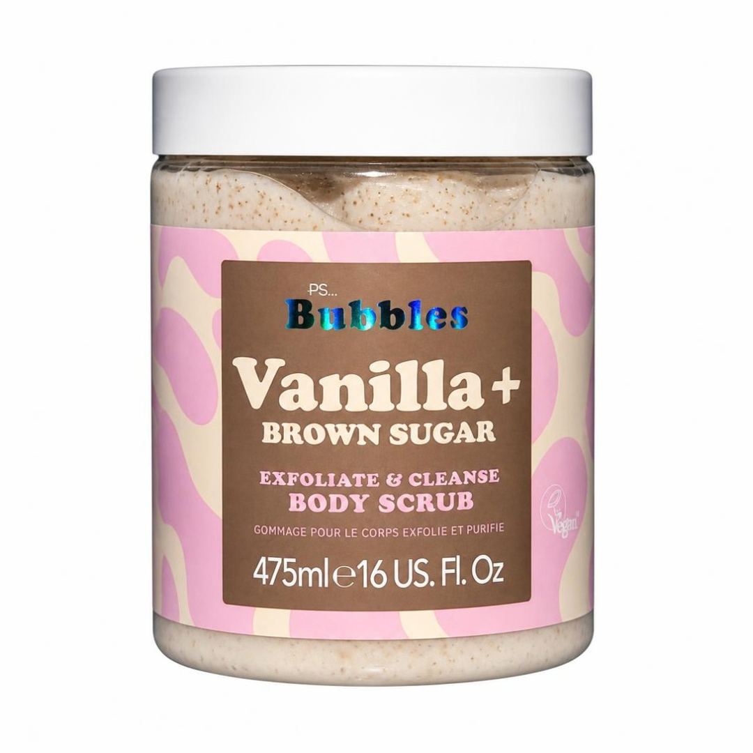 Gommage Corporel à la Vanille et au Sucre Roux  PS Bubbles 475 ml